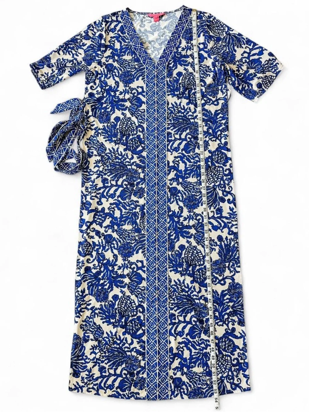 Lilly Pulitzer Remelle Maxi Cover-Up Swim Dress Deeper Coconut - S/M